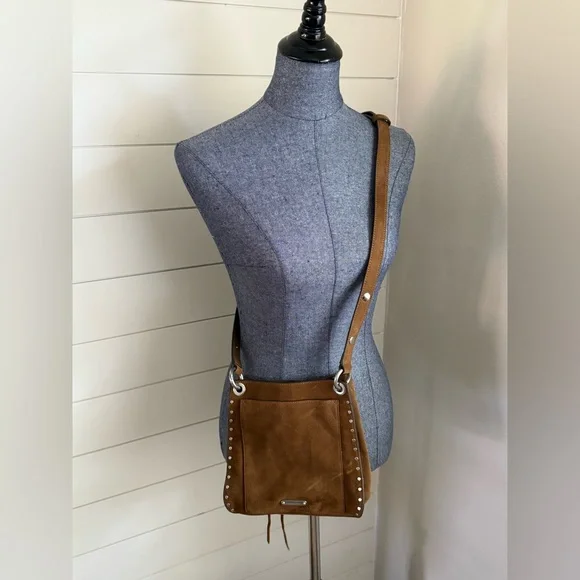 Rebecca Minkoff Darren Small Suede Shoulder Crossbody Bag - Picture 3 of 13